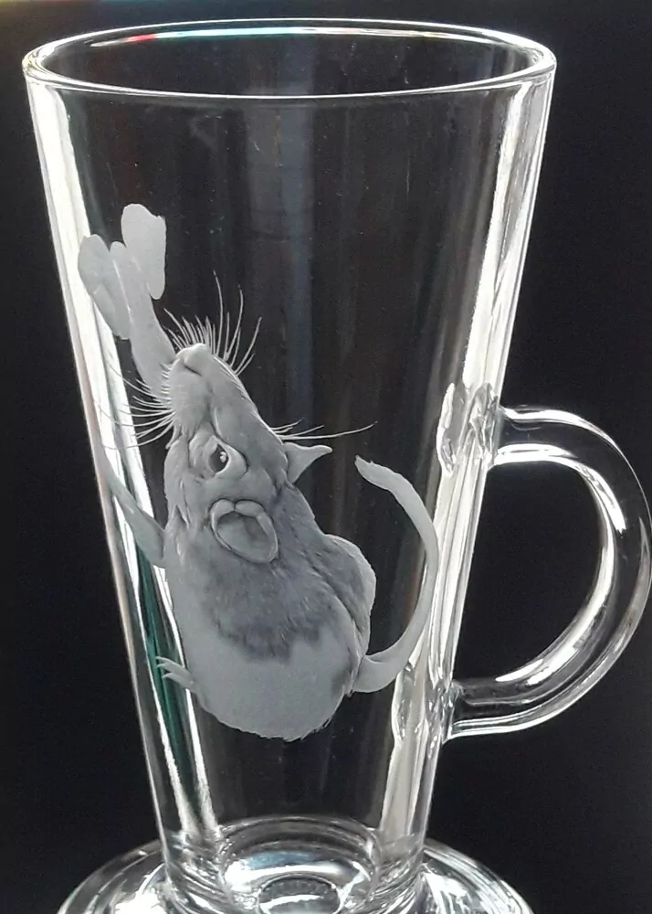 MILÁČEK KRYSA, POTKAN sklenice na latte