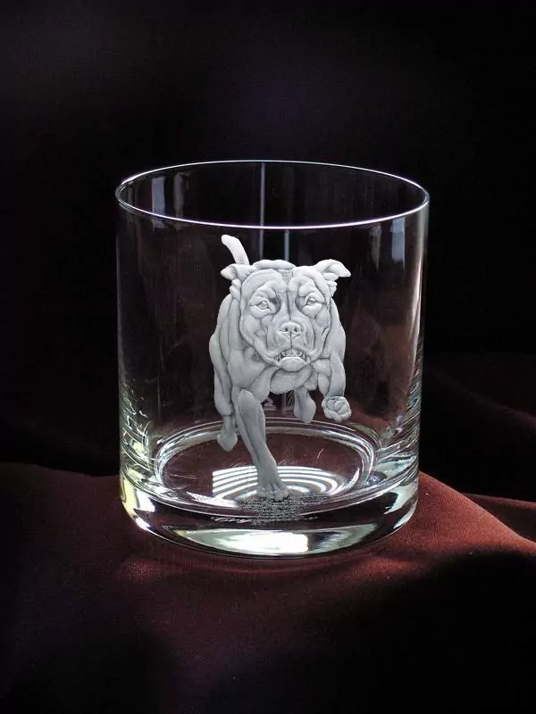 staffordský terier, STAFFORD SHIRE BULL TERRIER, sklenička na whisky 400ml