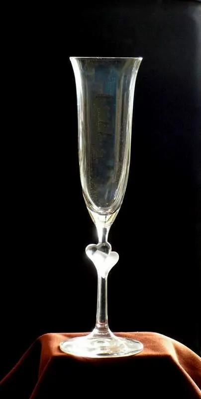 SKLENIČKY NA ŠAMPAŇSKÉ SE SRDÍČKEM - ČIRÝM 175ml