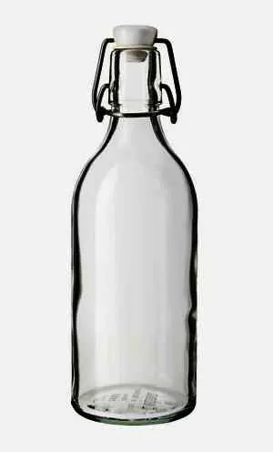 Lahev prázdná, keram. zátka drát, 500 ml