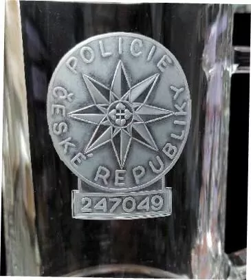 DEKOR ZNAK POLICIE ČESKÉ REPUBLIKY 02 SE SLUŽEBNÍM ČÍSLEM