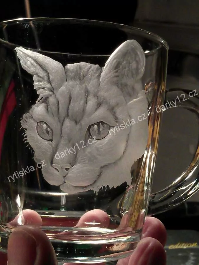 VARNÉ SKLENICE BAZ.01, 250ml, RYTÁ KOČKA DEVON REX