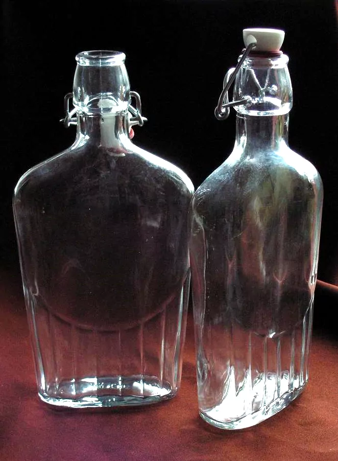 PLOCHÁ LAHEV, 0,5l, DRÁT KERAM GUMA ŠPUNT