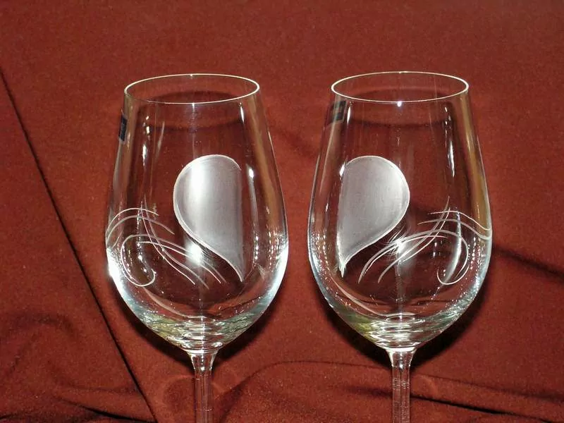SVATEBNÍ SKLENICE 500ml, vz049.p.srd.spir, pár, PŮL SRDCE
