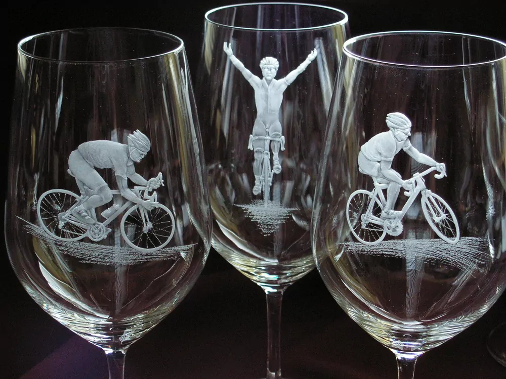 SET, SILNIČNÍ, CYKLISTIKA AU, vinná, sklenice, 500 ml