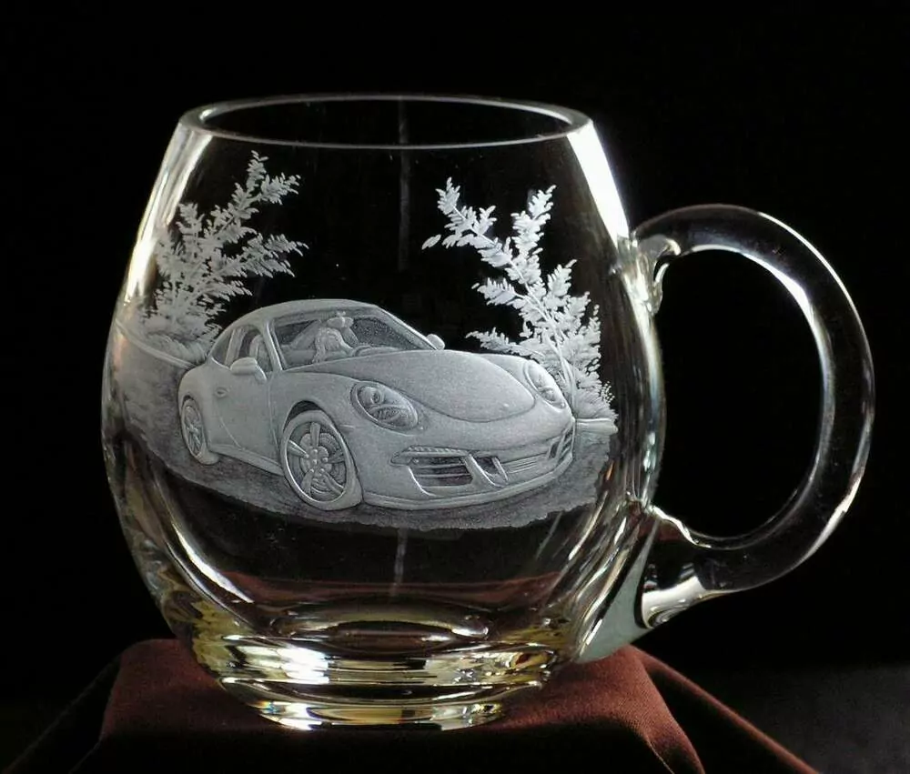 DEKOR 07 PORSCHE 911 např. půllitru fl 500 ml