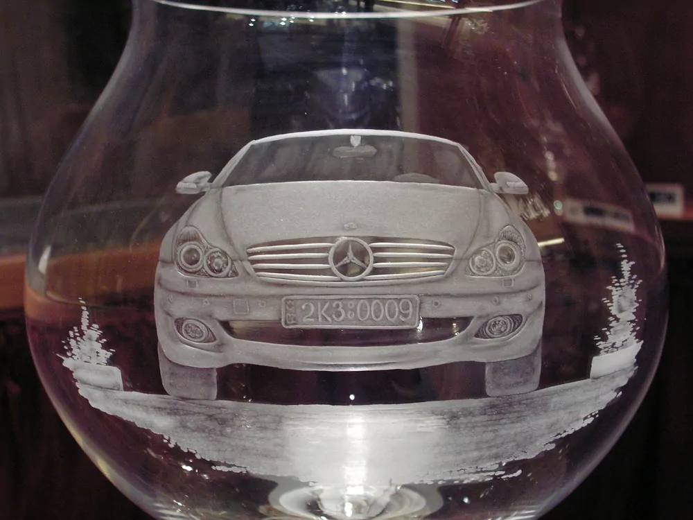 DEKOR MERCEDES 01, VÁZA,ČÍŠE