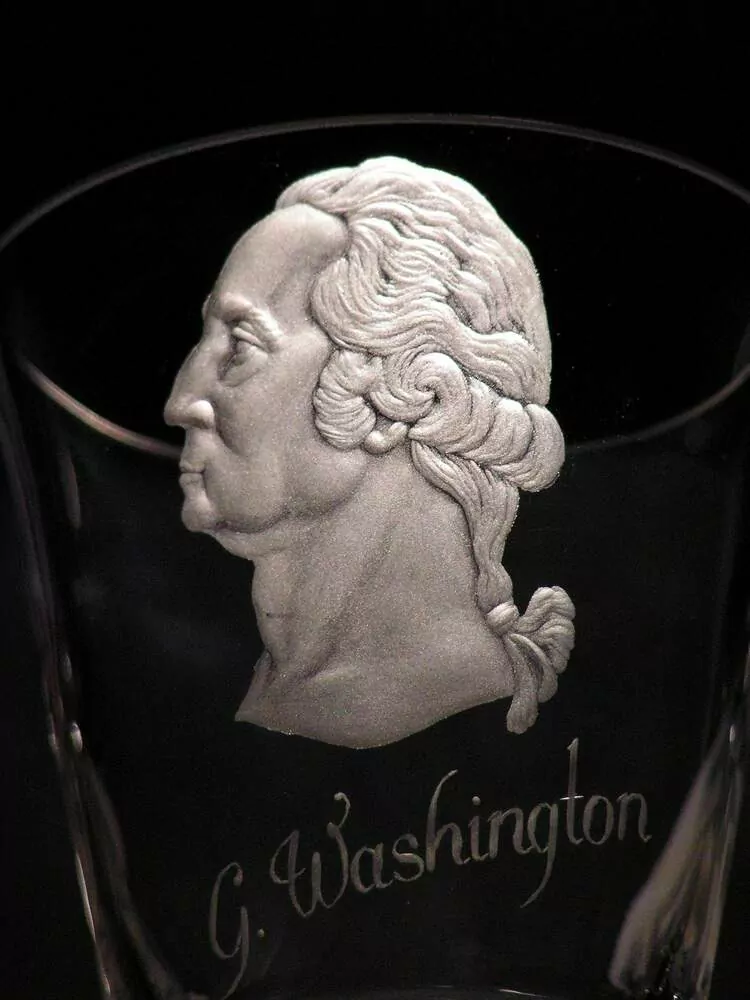 Logen glass DHf13, PORTRET, G.WASHINGTON, FREE MASONIC