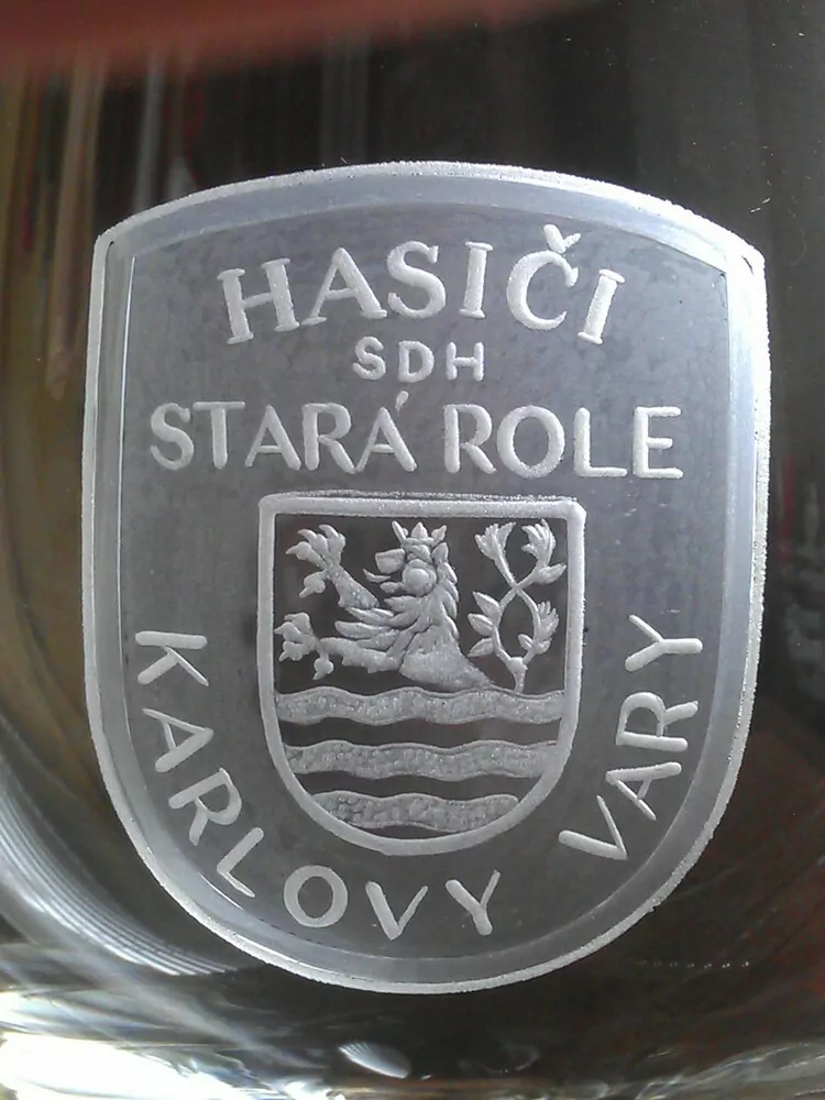 DEKOR SDH. HASIČI. ZNAK KARLOVY VARY