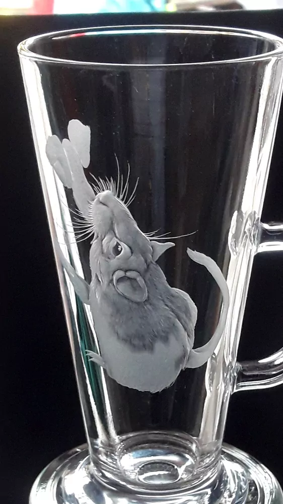 DEKOR MILÁČEK KRYSA, POTKAN...pro sklenice