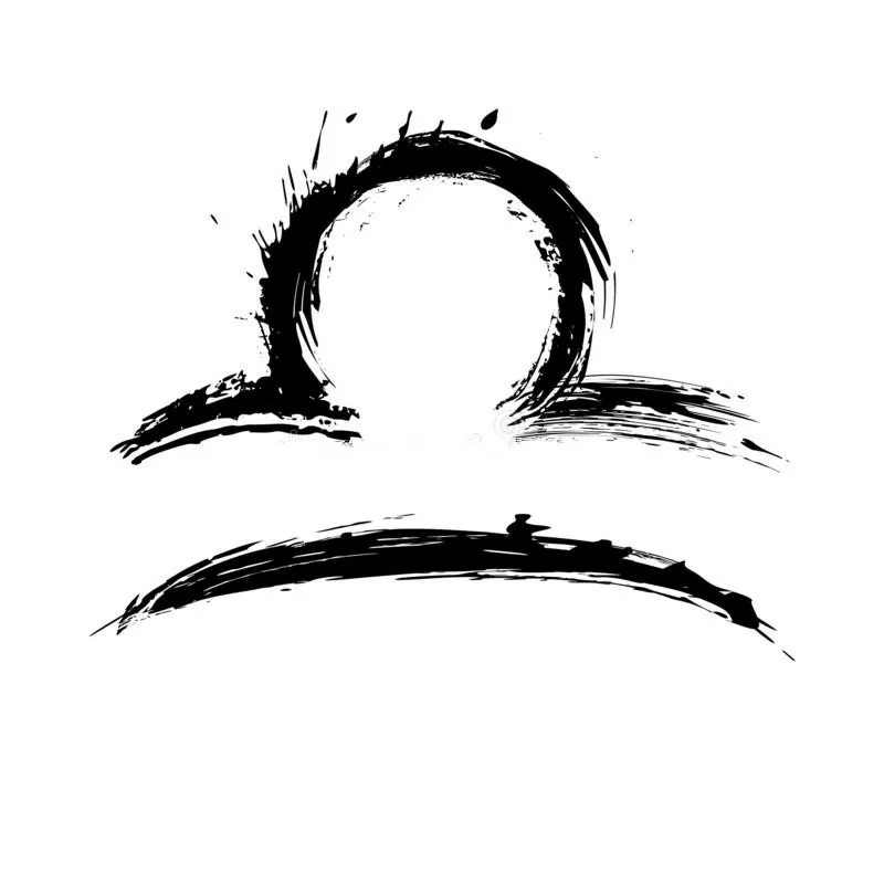DEKOR SYMBOL ZNAMENÍ ZVĚROKRUHU VÁHY LIBRA 01