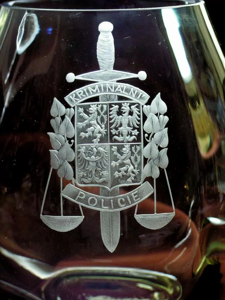 DEKOR ZNAK KRIMINÁLNÍ POLICIE ČR 02.no, na plné lahve