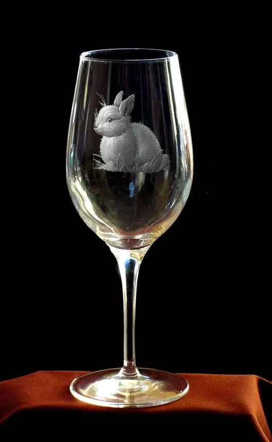 DEKOR KRÁLÍČEK 01 např. na sklenice 500 ml