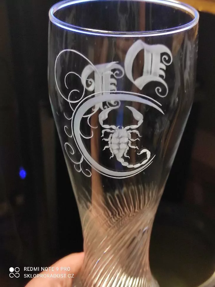 DEKOR ZNAK ŠTÍRA ZNAMENÍ ZVĚROKRUHU, 06 NAPŘ PRO SKLENICE 500 ML
