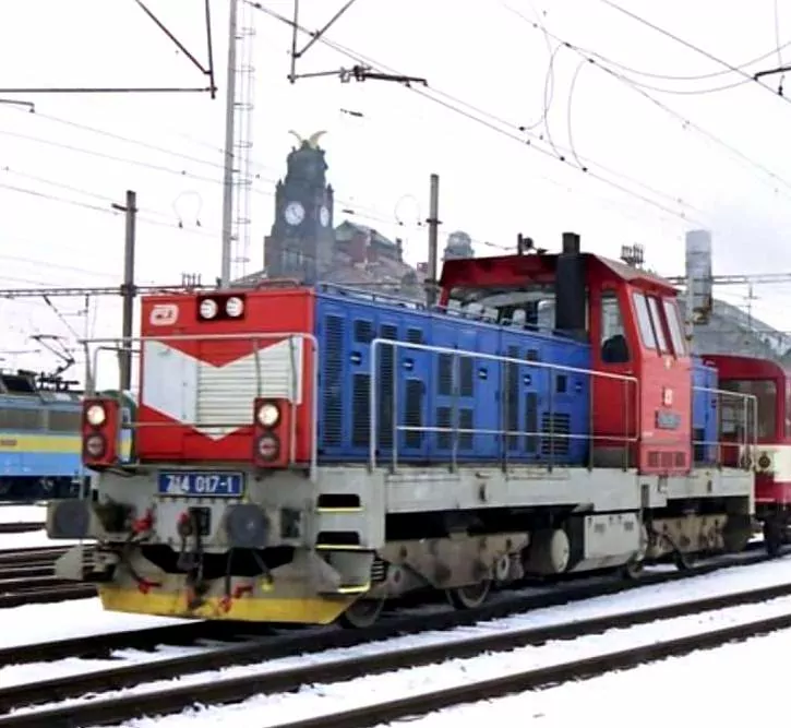 DEKOR DIESELOVÁ LOKOMOTIVA ŘADY 714 DVOJLEGO - VESELÁ KRÁVA