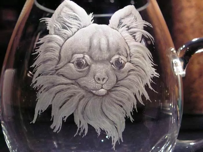 ČIVAVA DLOUHOSRSTÁ, SKLENĚNÝ HRNEK NA KAFE ČAJ VENEZIA 230ml