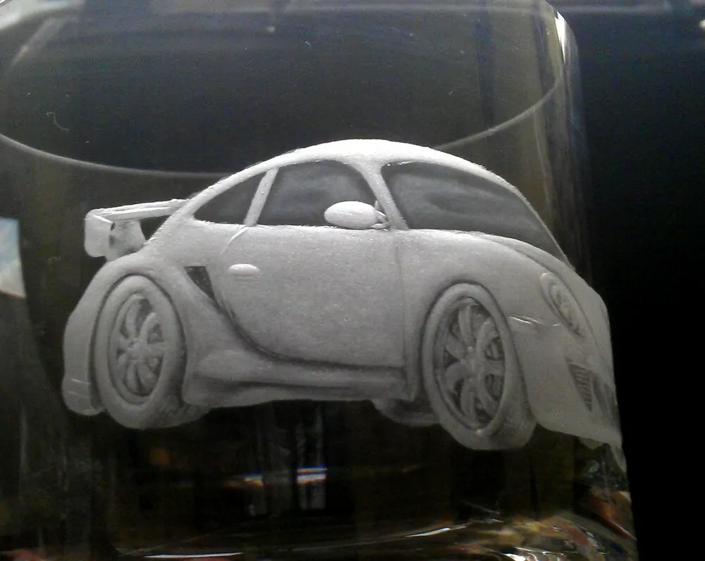 PORSCHE 911 turbo např na sklenici 410 ml VISKOVKA KLASIK