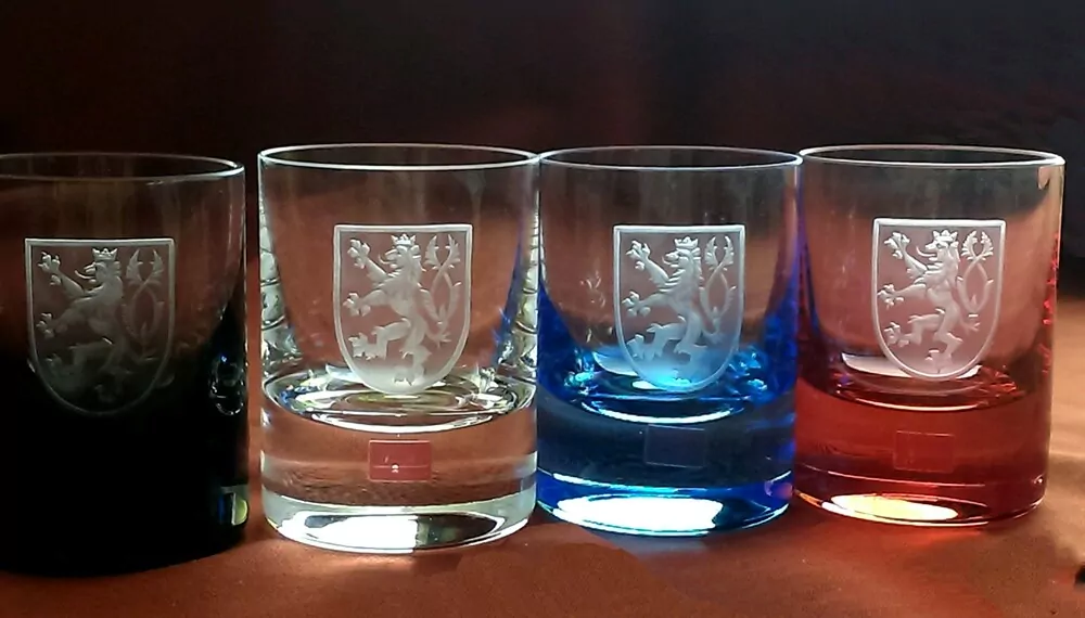 DEKOR ČESKÝ LEV 01 ŠTÍT, JEDNODUCHÝ PRO SKLENIČKY