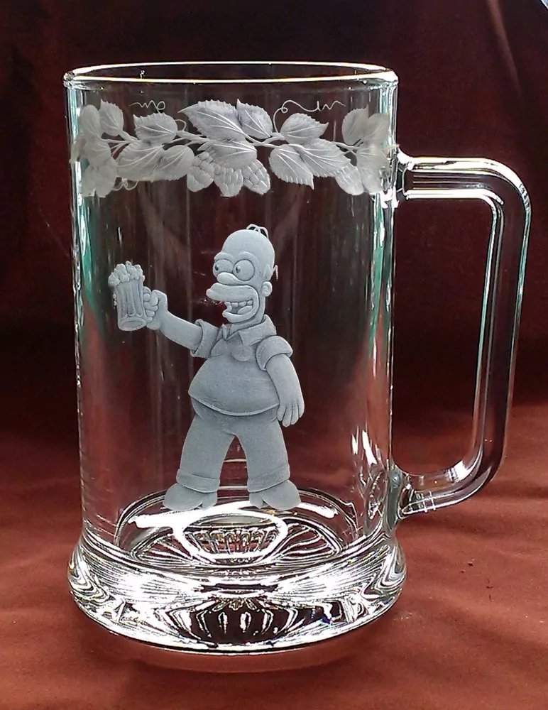 BROUŠENÝ PŮLLITR ikd05 HOMER SIMPSON 02 s pivem