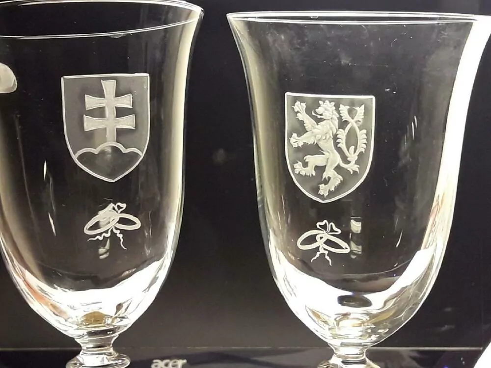 ČESKO-SLOVENSKÁ SVATBA, SVATEBNÍ SKLENICE 650ml