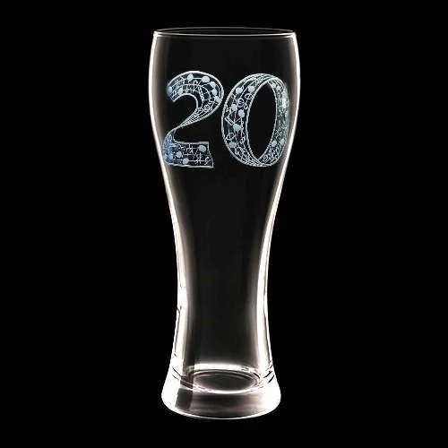 20 LET VÝROČÍ, DEKOR HUDEBNÍ ČÍSLOVKA VZ047.2