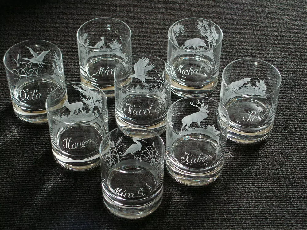 DEKOR LOVECKÁ SET 6KS na sklenice BOHATŠÍ
