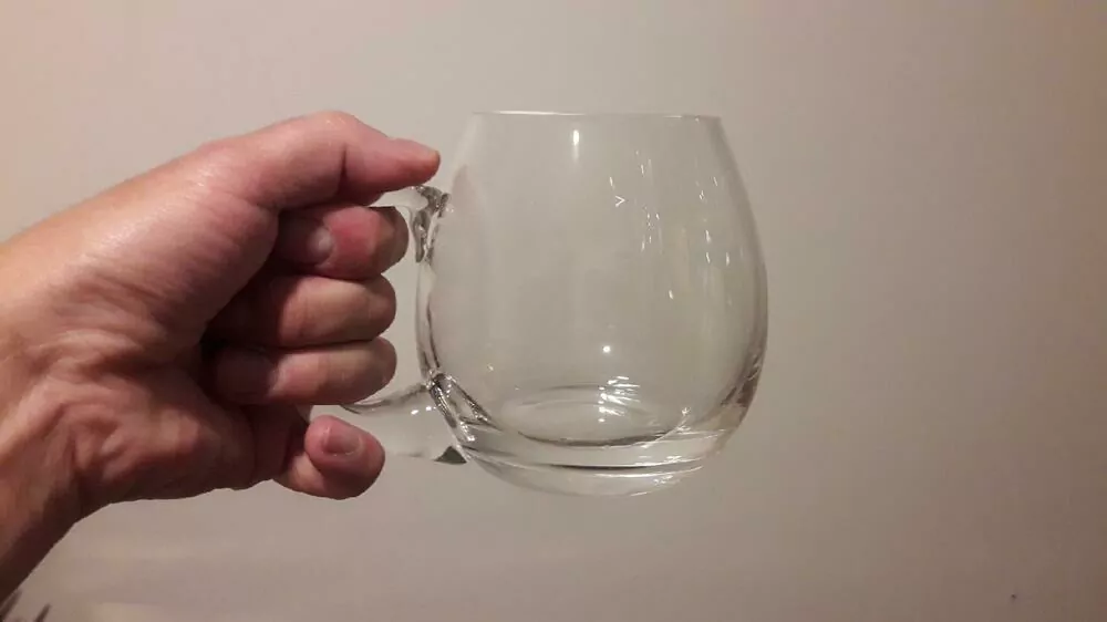 RYTÝ MYSLIVEC NA HONU S PŘÍRODOU, půllitr, fl 5106, lesní sklo