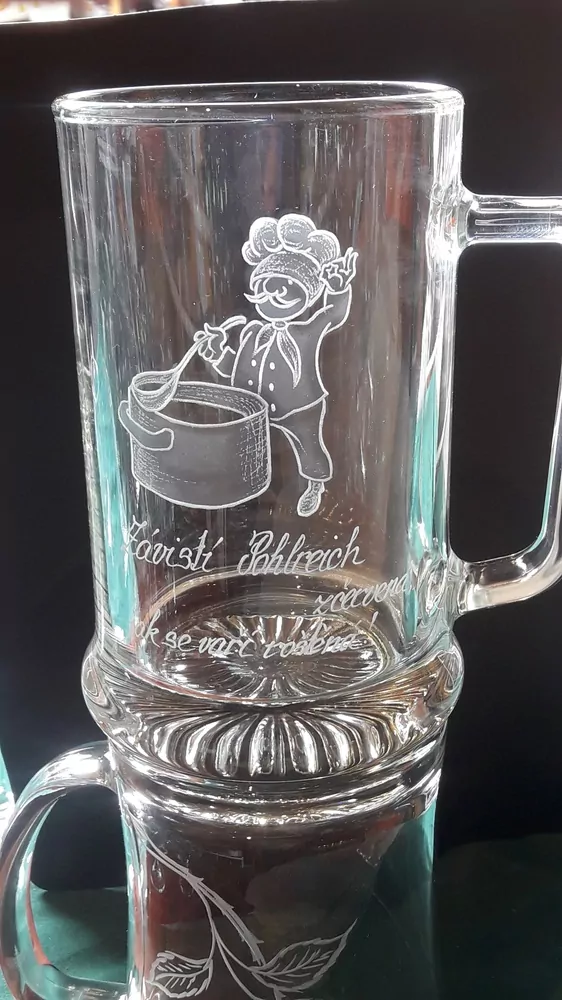 DEKOR, kuchař 01, na sklenice