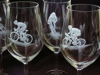 SET, SILNIČNÍ, CYKLISTIKA AU, vinná, sklenice, 500 ml