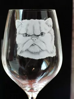 RYTÁ HLAVA KOČKY Č.04, VINNÁ SKLENICE 6500ml