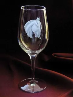 Hlava koně06L, sklenice na víno 650ml