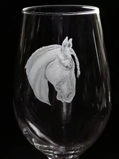 Hlava koně06L, sklenice na víno 500ml