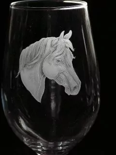 Hlava koně 01L, sklenice na víno 385ml