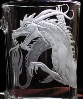 DEKOR DRAK 01 -BIG ANGRY DRAGON