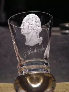 Logen glass DHf13, PORTRET, G.WASHINGTON, FREE MASONIC