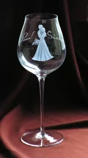 VINNÁ SKLENICE 650ml, SVATEBNÍ 650.jj. pár
