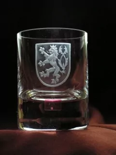 DEKOR ČESKÝ LEV 01 ŠTÍT, JEDNODUCHÝ PRO SKLENIČKY