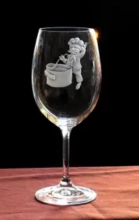 SKLENIČKA NA VÍNO IKC 450Ml, Kuchař01