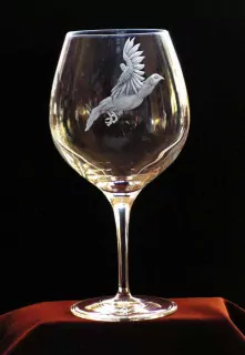 Rytý poštovní holub 01, sklenice na víno 740ml