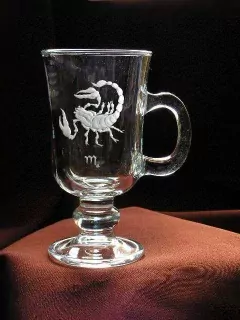 ZNAMENÍ ZVĚROKRUHU ŠTÍR 02 SKLENĚNÝ HRNEK NA KAFE, VENEZIA 230ml