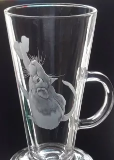 MILÁČEK KRYSA, POTKAN sklenice na latte