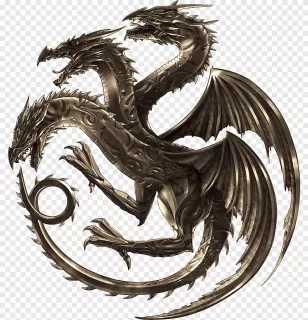 Dekor GAME OF THRONES Targaryen Dragon 