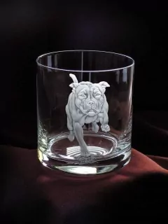 staffordský terier, STAFFORD SHIRE BULL TERRIER, sklenička na whisky 400ml