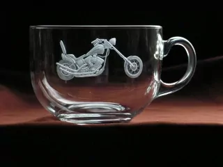 Rytý hnek na čaj JUMBO, HARLEY DAVIDSON CHOPPER.03
