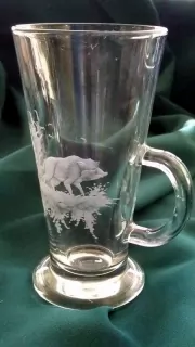 LOV-PRASE DIVOKÉ, sklenice na kávu, latté