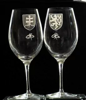 ČESKO-SLOVENSKÁ SVATBA, SVATEBNÍ SKLENICE 650ml