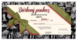 DÁRKOVÝ KUPON 500 VÝROBKY GRAVÍROVÁNÍ A RYTÍ SKLA