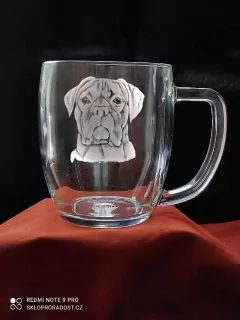 BOXER, rytý půllitr WIEN