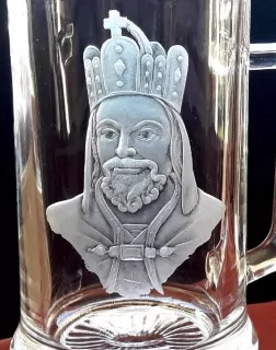 KAREL IV. RYTÝ BROUŠENÝ PŮLLITR ROB