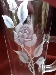 DEKOR RŮŽIČKA WILD, SKLENICE